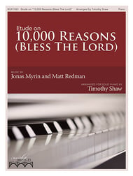 Etude on 10,000 Reasons piano sheet music cover